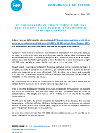 Communique de presse RTE - Construction dun poste 400000V - Faux Fresnay.pdf thumbnail