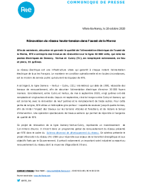 Communiqué de presse - Rénovation du réseau - Ouest de la Marne - 28102020.pdf thumbnail