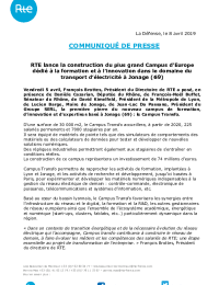 CP RTE - Construction du plus grand campus dEurope de formation et innovation.pdf thumbnail
