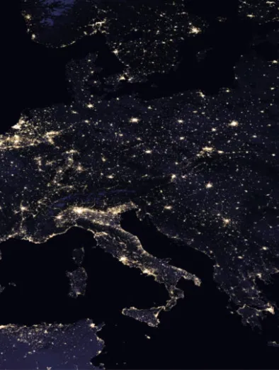  Composite image of Europe at night 2016 - Credits NASA Earth Observatory images by Joshua Stevens, using Suomi NPP VIIRS data from Miguel Román - NASA’s Goddard Space Flight Center