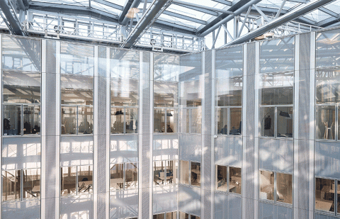 Vue exterieure d'un batiment